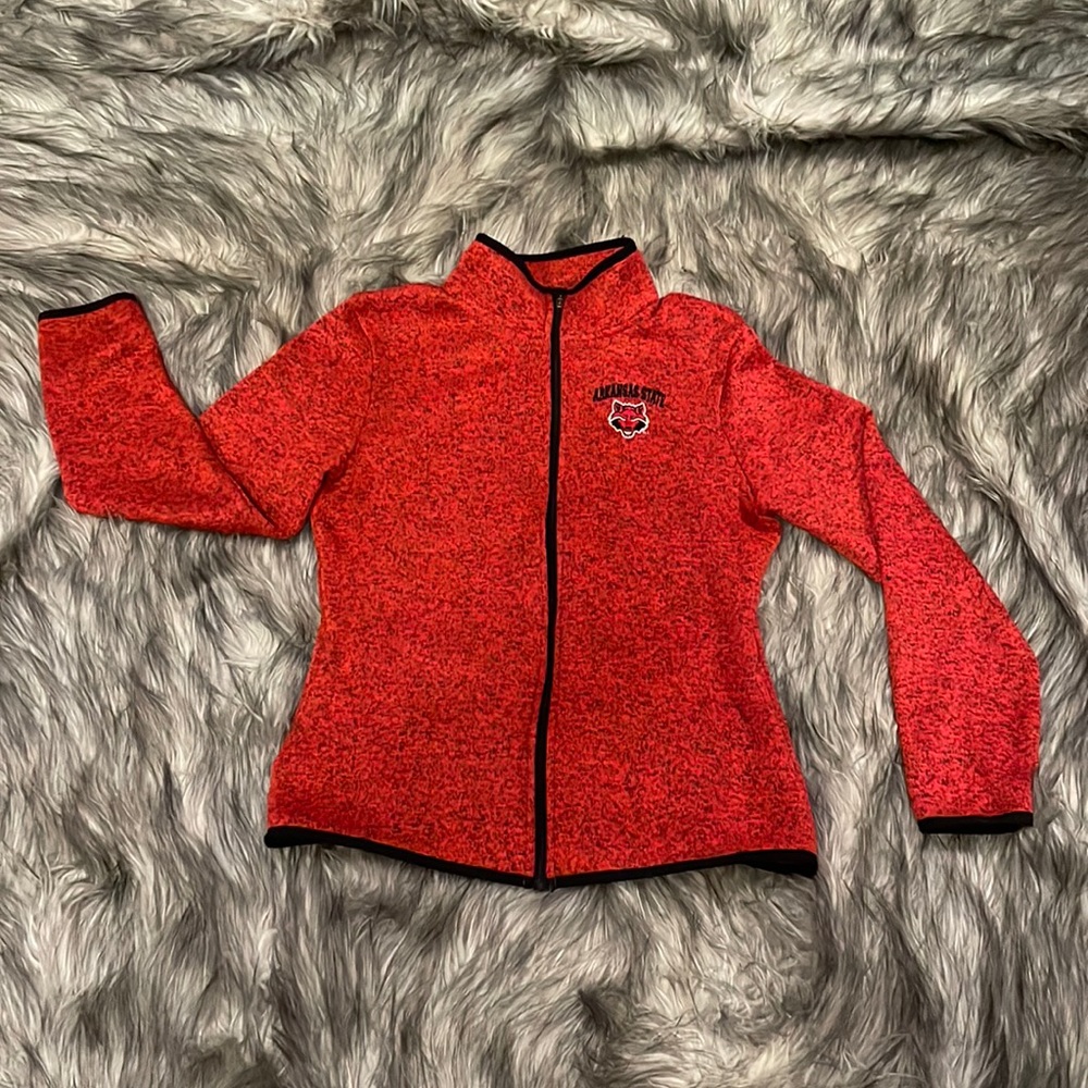 Arkansas State Red Wolves zip cardigan